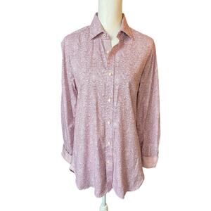 Ted Baker endurance red paisley print dress shirt professional button down